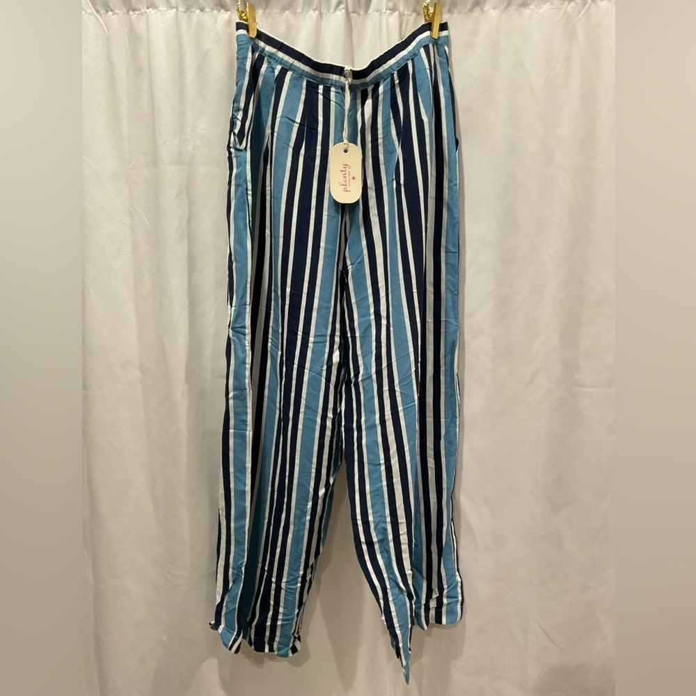 NWOT Anthropologie x Plenty Striped Wide Leg Pants